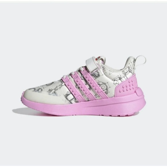 Adidas x LEGO Racer TR EL Shoes Girls New 5.5y - Picture 4 of 8